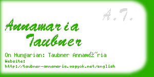 annamaria taubner business card